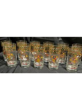 Vintage Anchor Hocking 12 Days of Christmas Glass Set (Only 11)